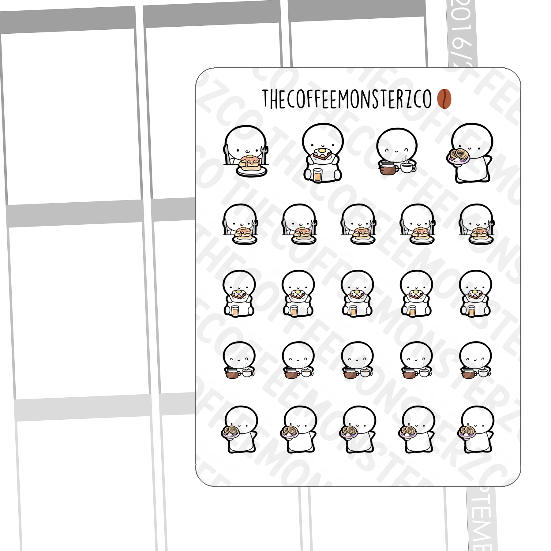 Breakfast Emotis (REFORMAT) - TheCoffeeMonsterzCo