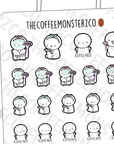 Shaving Time Emotis - TheCoffeeMonsterzCo