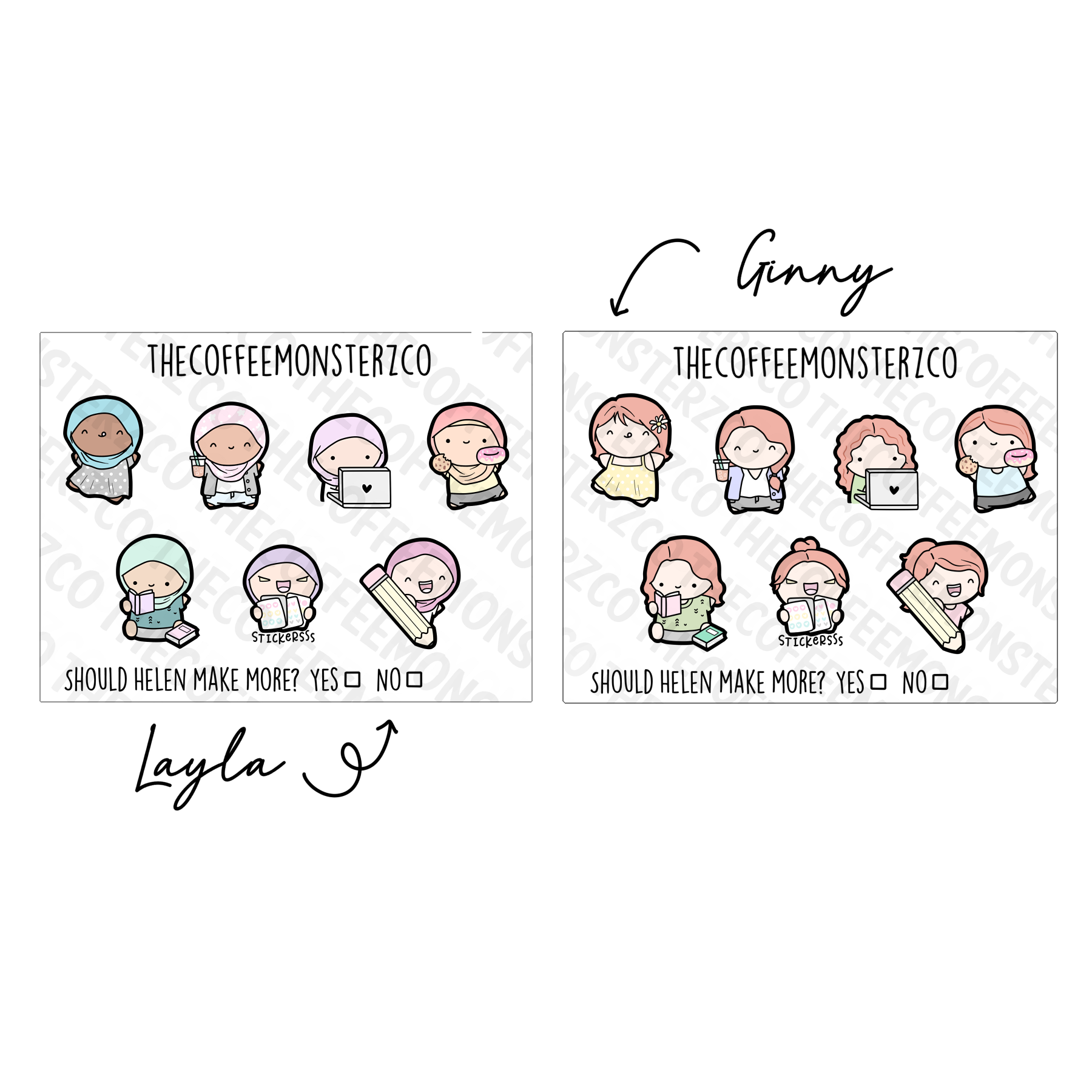 Tater Tots Stickers - TheCoffeeMonsterzCo