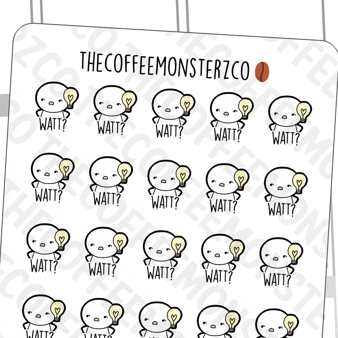 Watt the heck emotis - TheCoffeeMonsterzCo