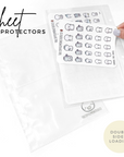 Double-Sided 2 Pocket Sheet Protector - Sticker Binder Accessory