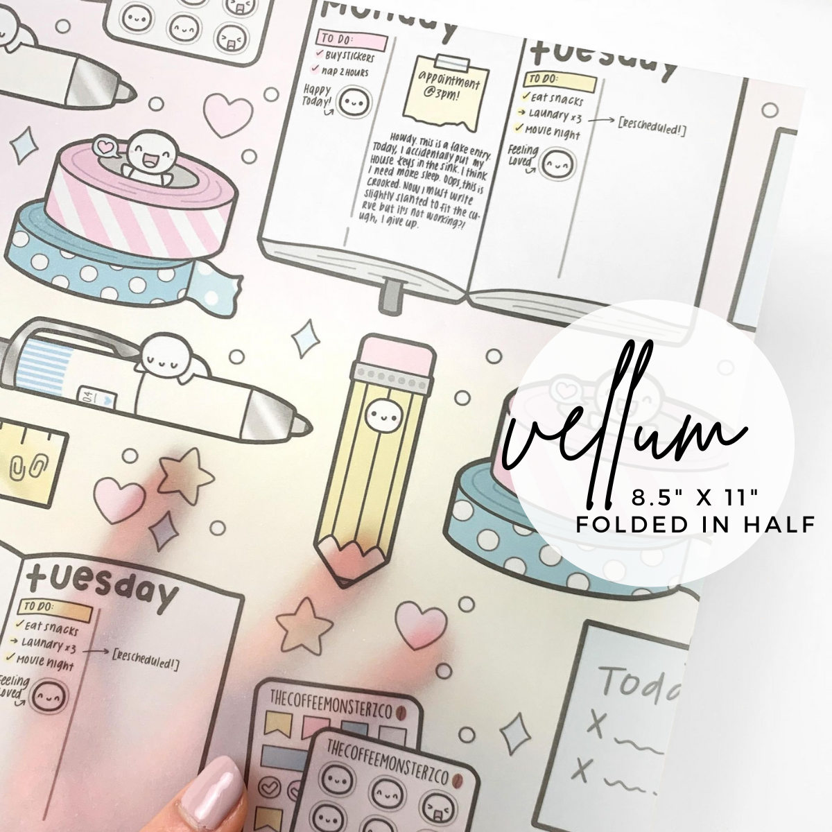 Planner Supplies Vellum