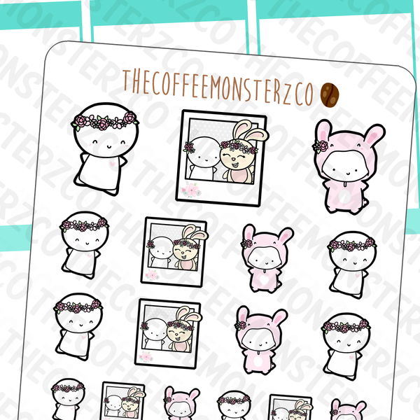 anniversary spring emotis, TheCoffeeMonsterzCo