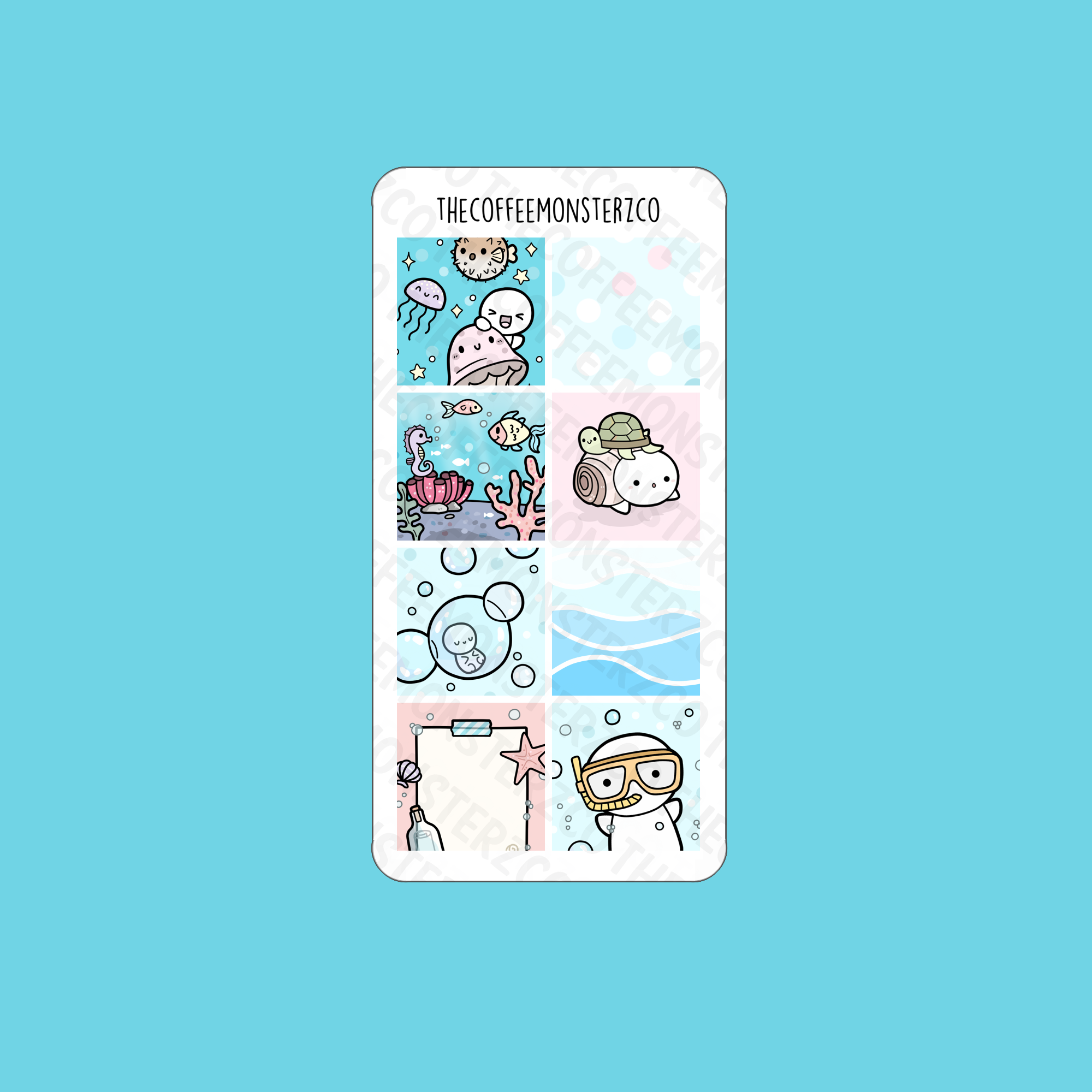 Just Keep Swimming Hobonichi Weeks Kit