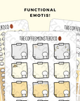 Golden New Year Emotis Functional Stickers