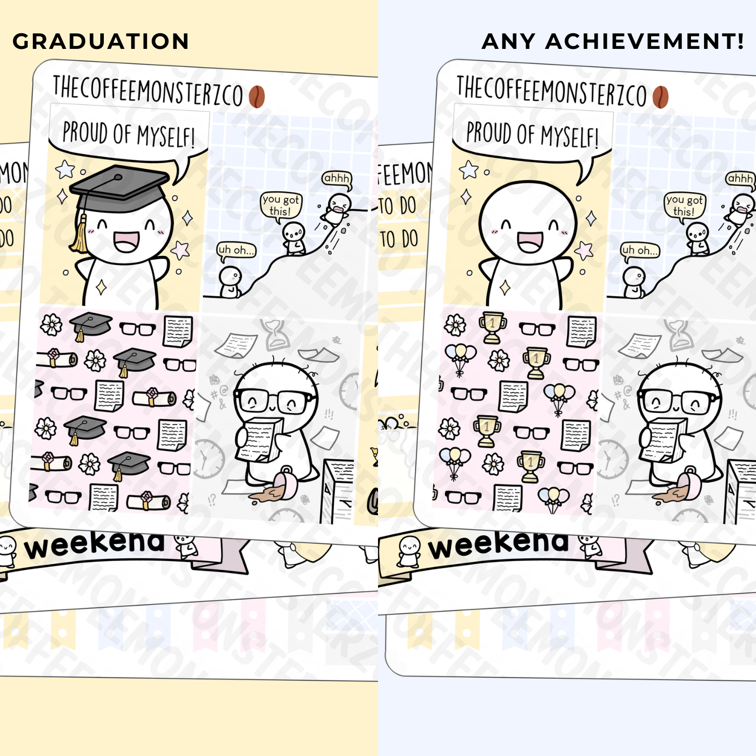 Achievements / Graduation Emoti Mini Kit