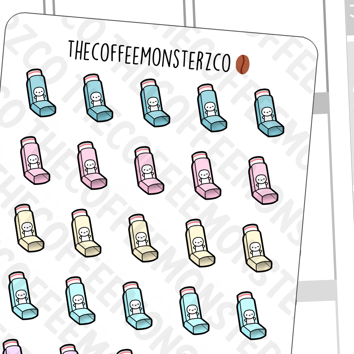 Inhaler Doodles - TheCoffeeMonsterzCo