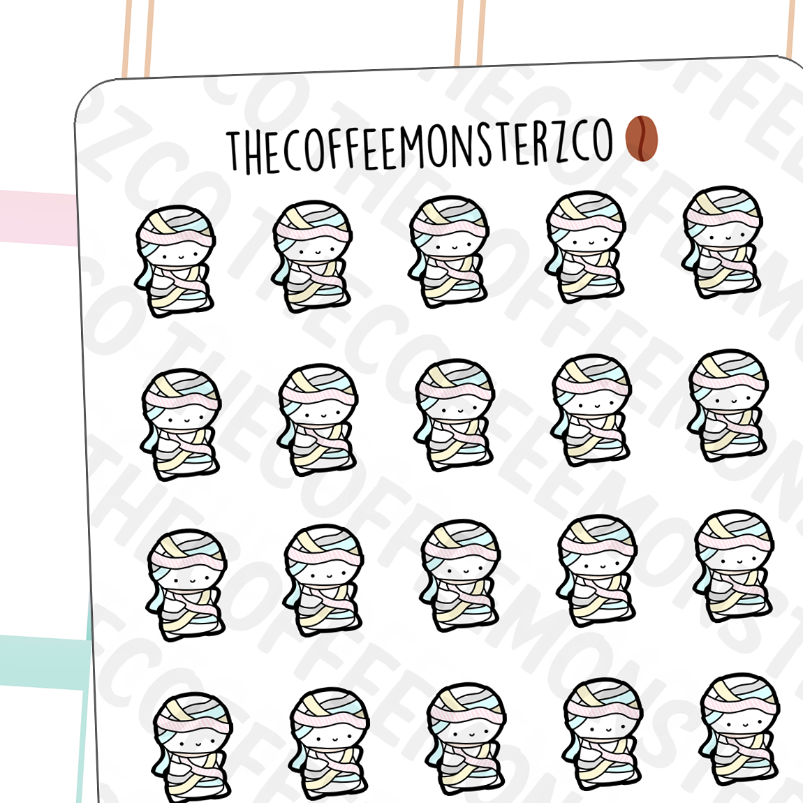Washi Mummy Emotis