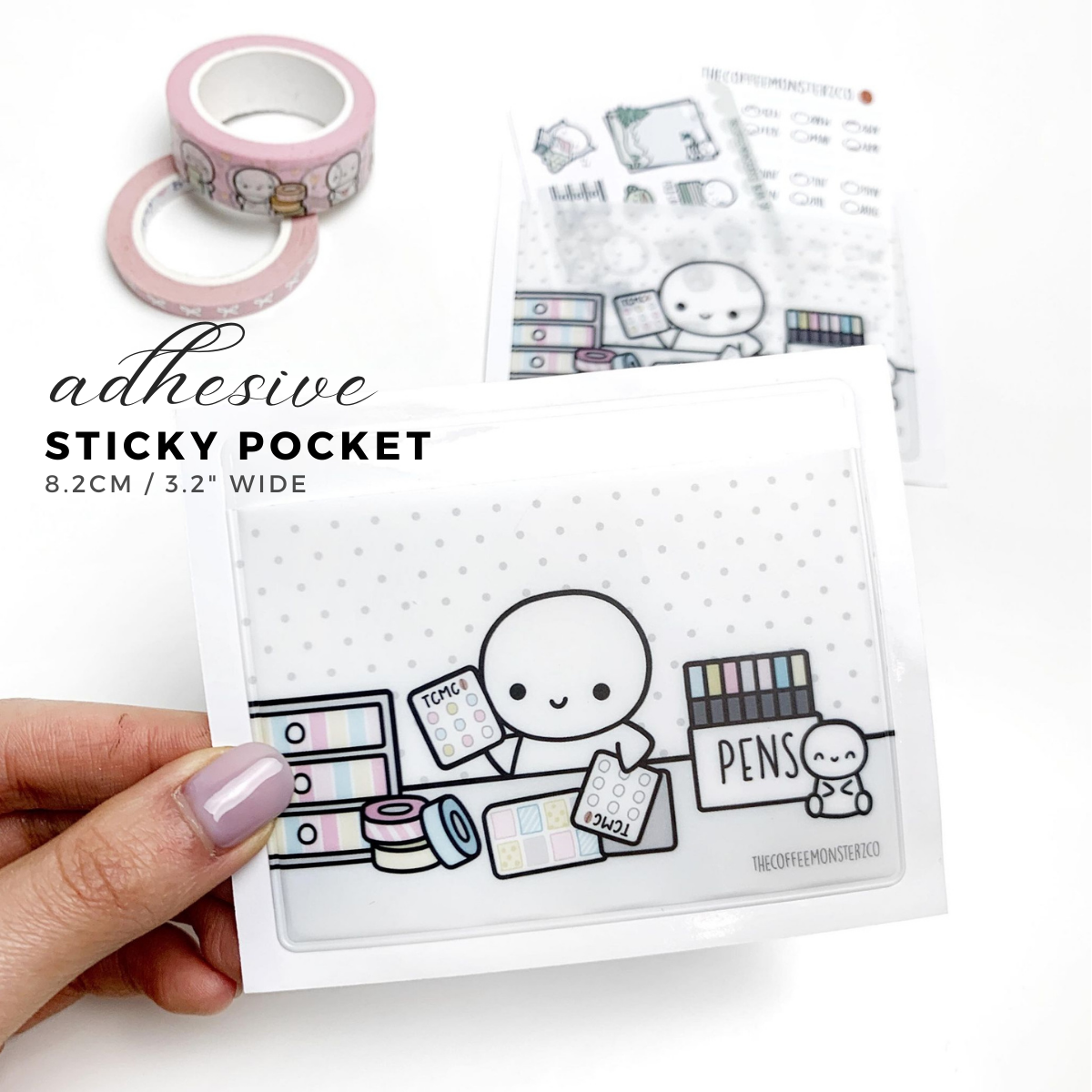 Crafting Desk - Adhesive Sticky Pocket (FINAL STOCK 1 per customer)