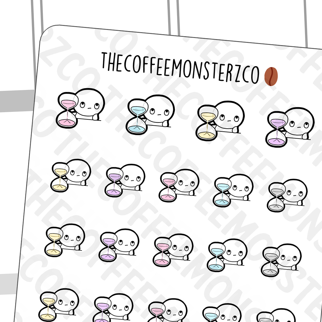 Waiting Emotis - TheCoffeeMonsterzCo