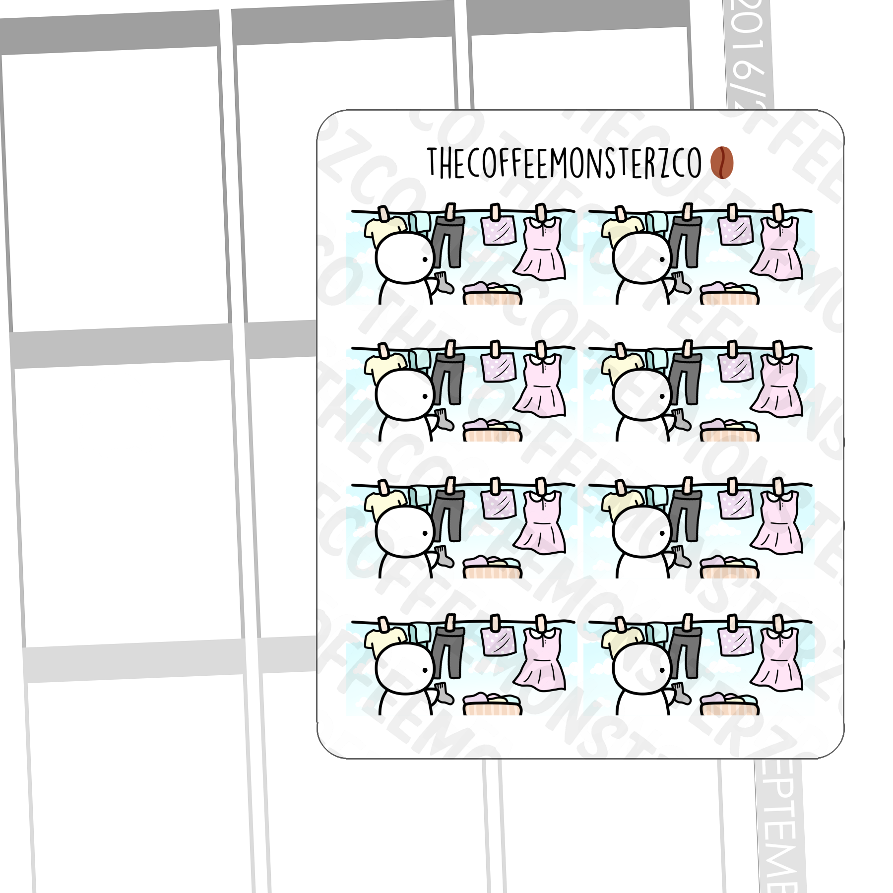 Laundry Line Emotis