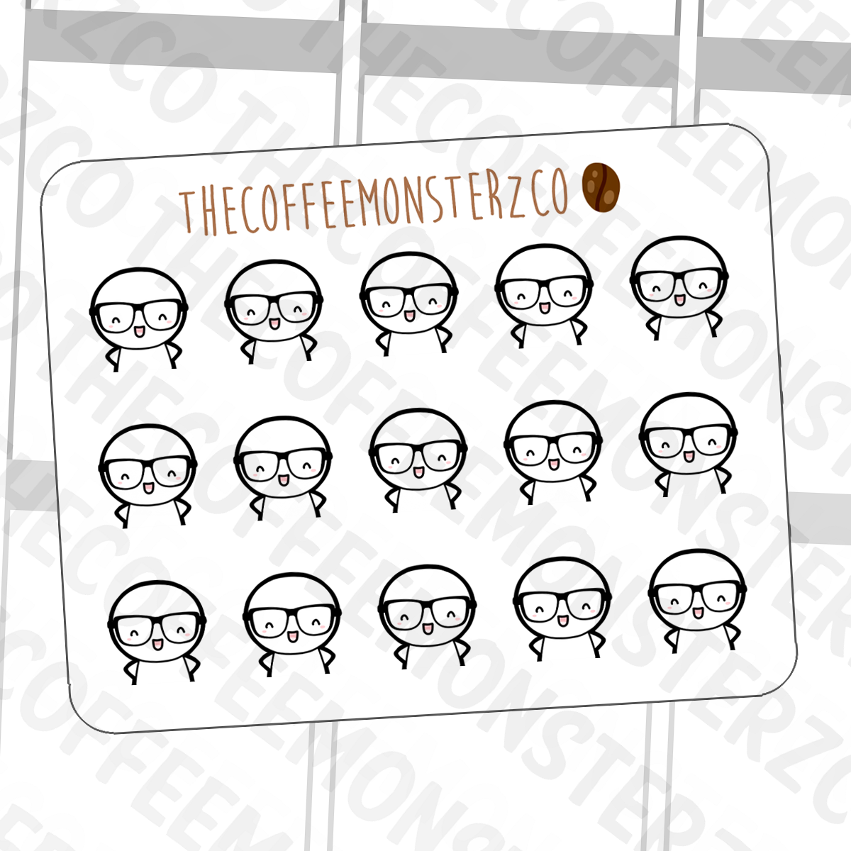 Nerdy Emotis, TheCoffeeMonsterzCo