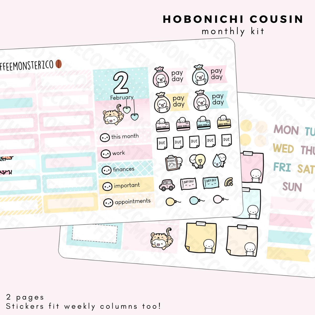 2022 Hobonichi Cousin Monthly Kits (first half)
