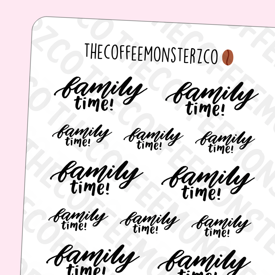 Helen's Lettering: Family Time