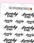 Helen's Lettering: Family Time