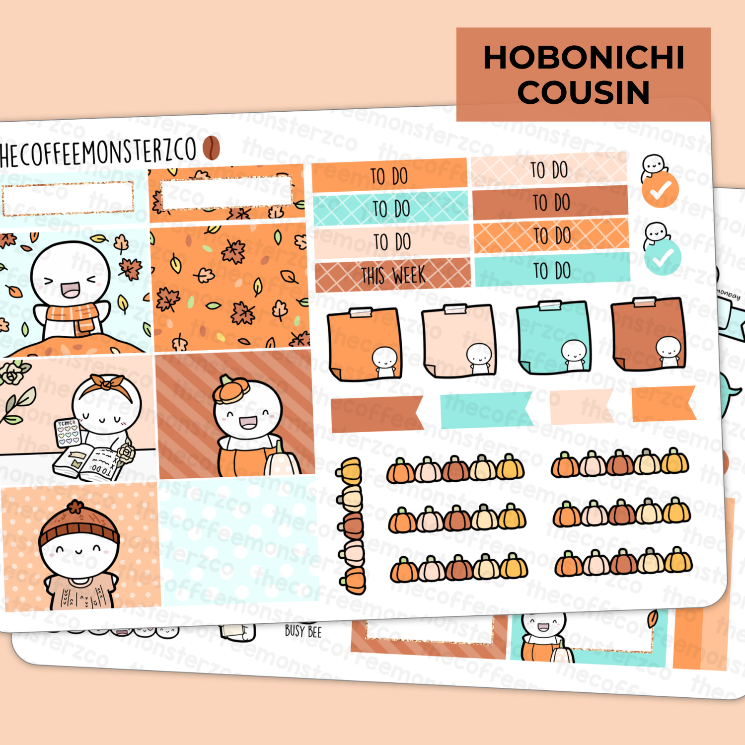 Hobonichi Weeks Mini Sticky Notes Hand Drawn Planner Stickers and Bullet  Journal Emoti Stickers 
