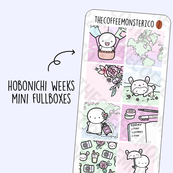 Spring Adventures Hobonich Week Fullboxes