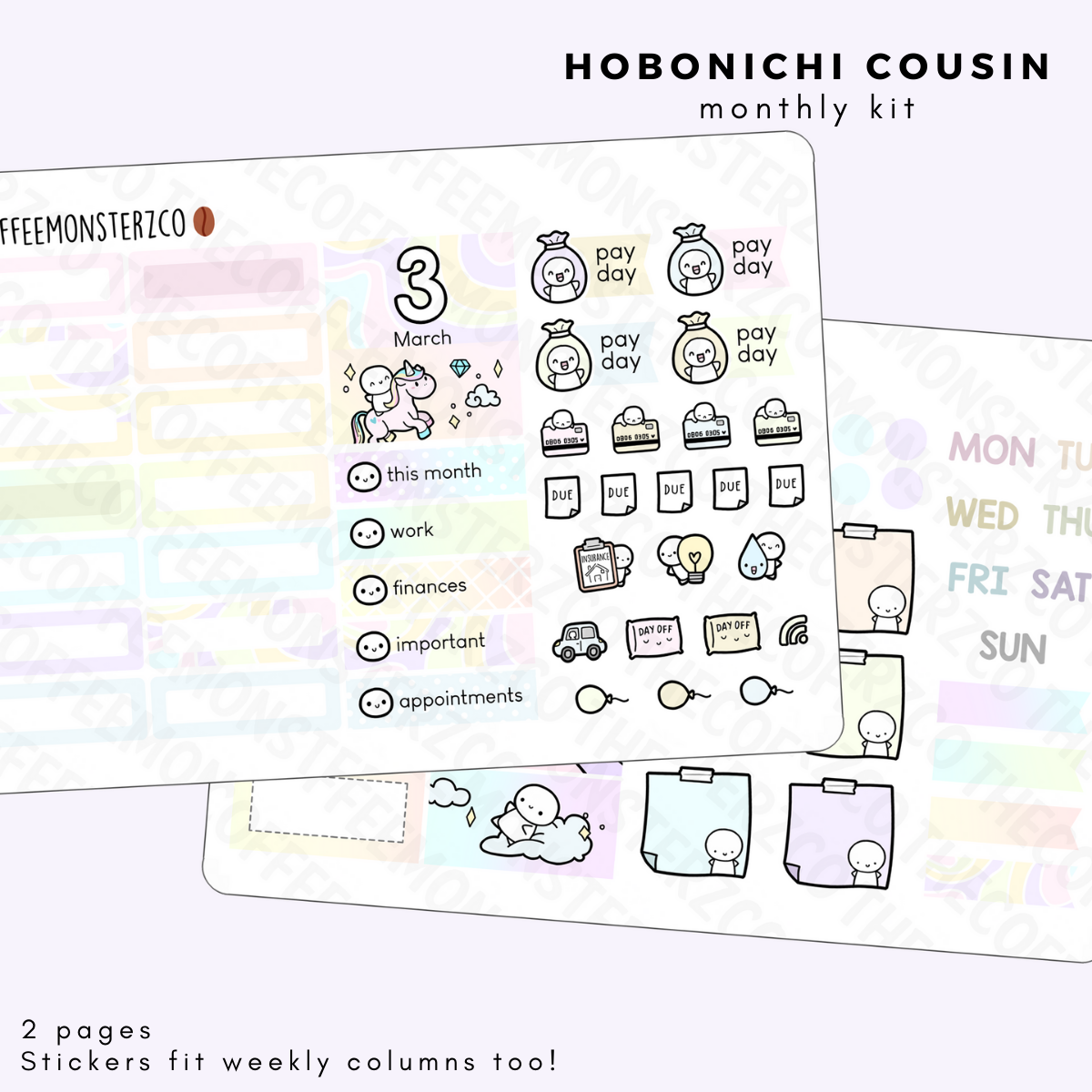 2022 Hobonichi Cousin Monthly Kits (first half)