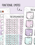 Self Care Functional Emotis - TheCoffeeMonsterzCo