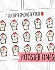 Rooster Onesie Emotis, TheCoffeeMonsterzCo
