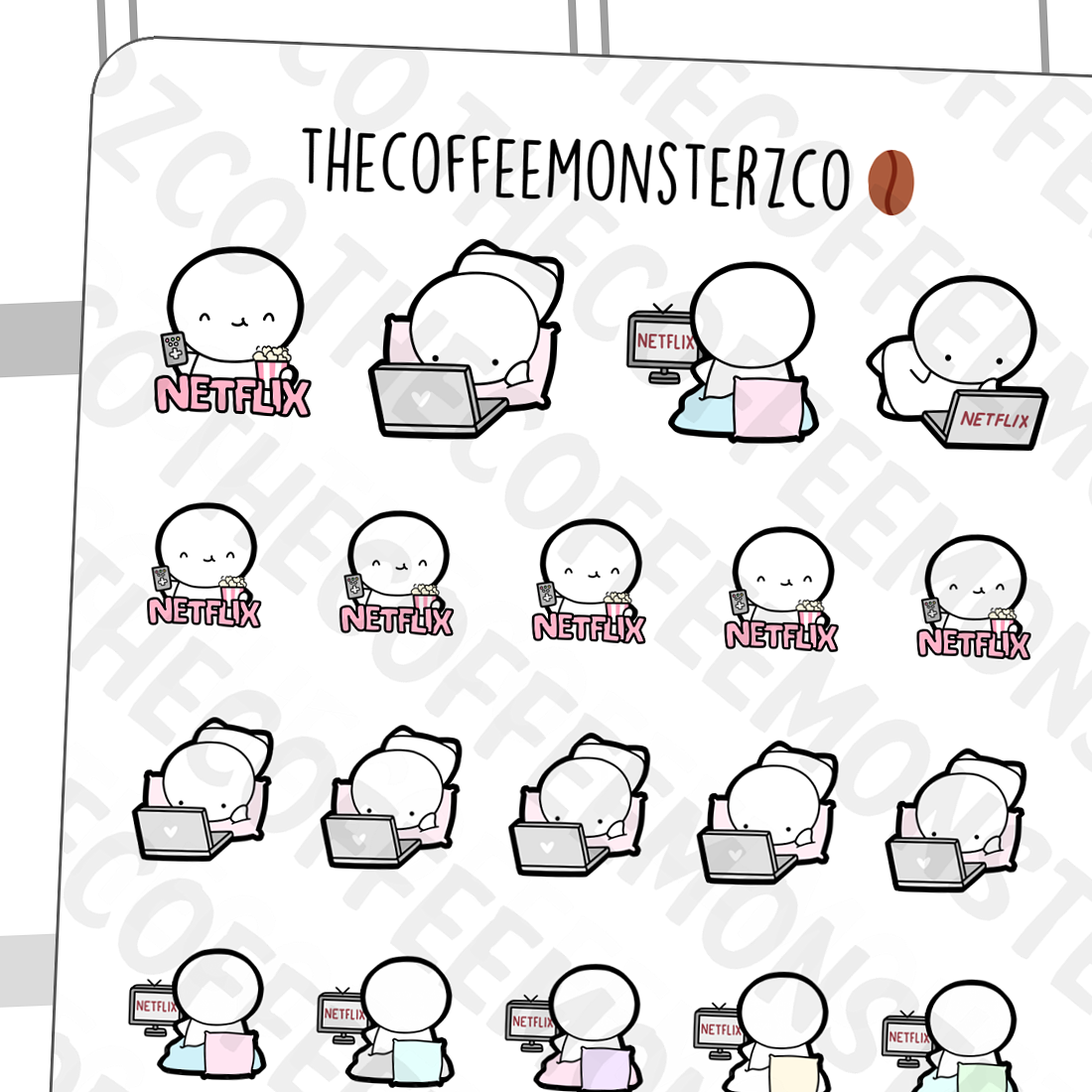 Netflix Emotis - TheCoffeeMonsterzCo