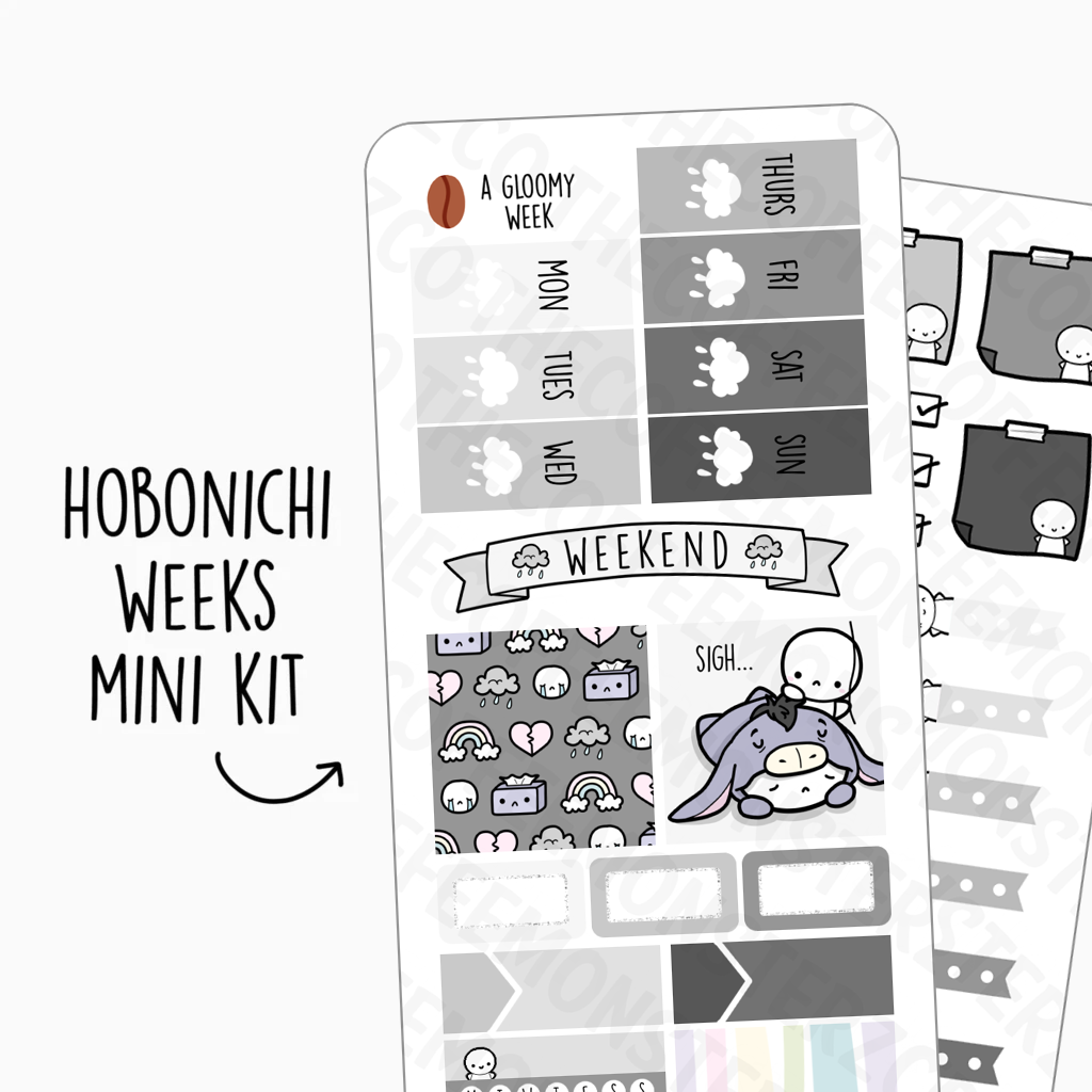 Lil Moxie Hobonichi Sticker Kit