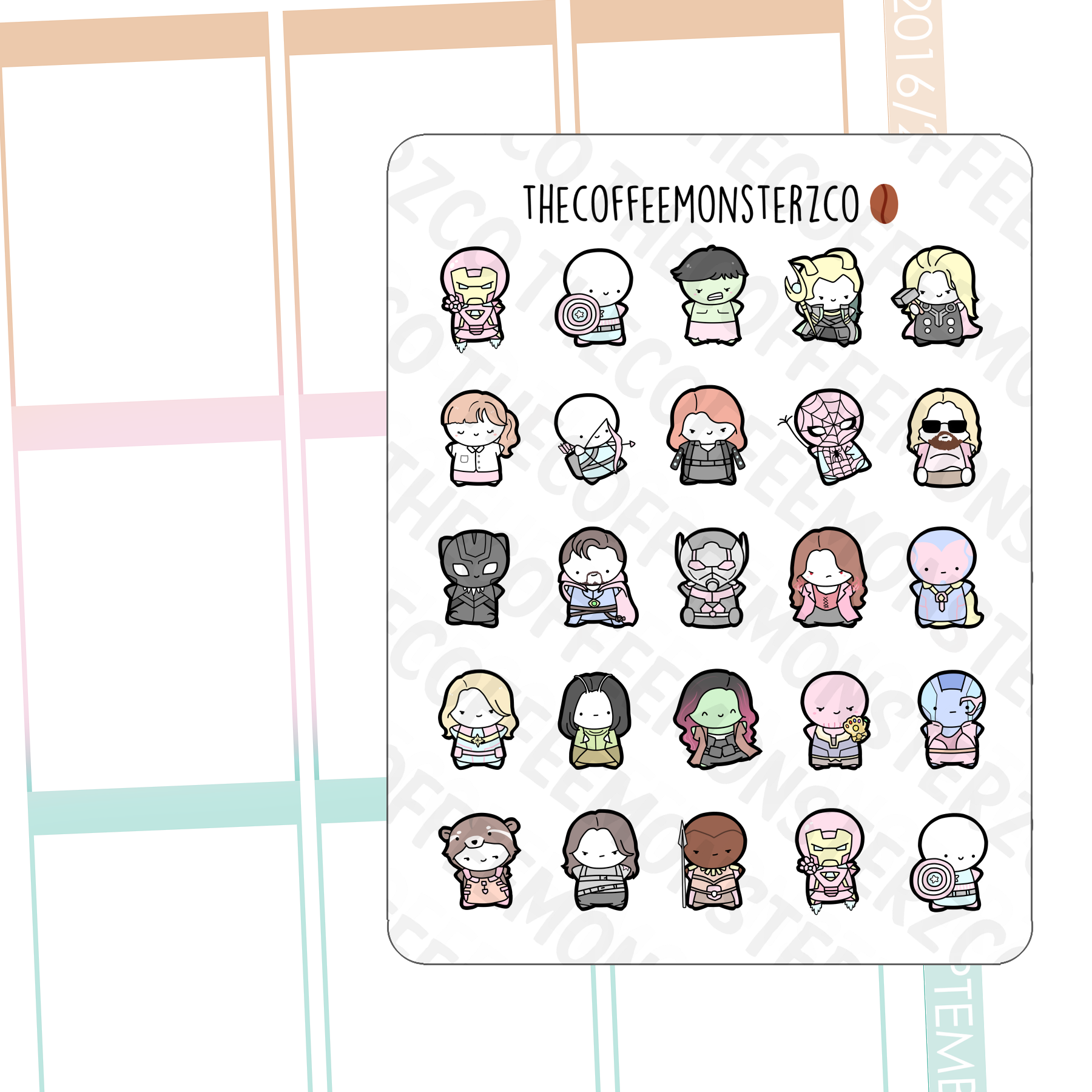 Superheroes Emotis Sampler