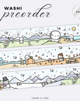 The Four Seasons Washi Tape - 18mm (1 per customer)