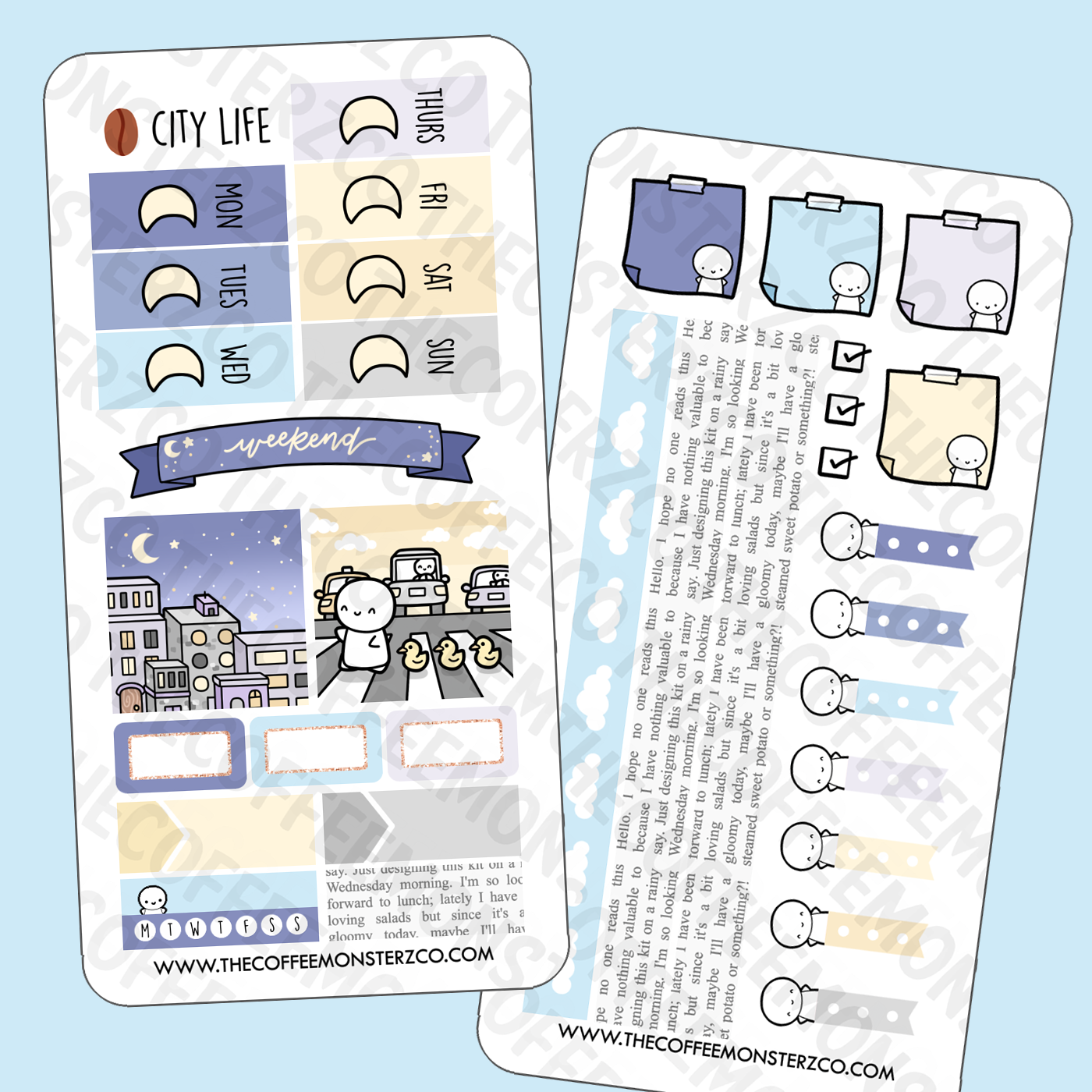 City Life Hobonichi Weeks Kit - TheCoffeeMonsterzCo
