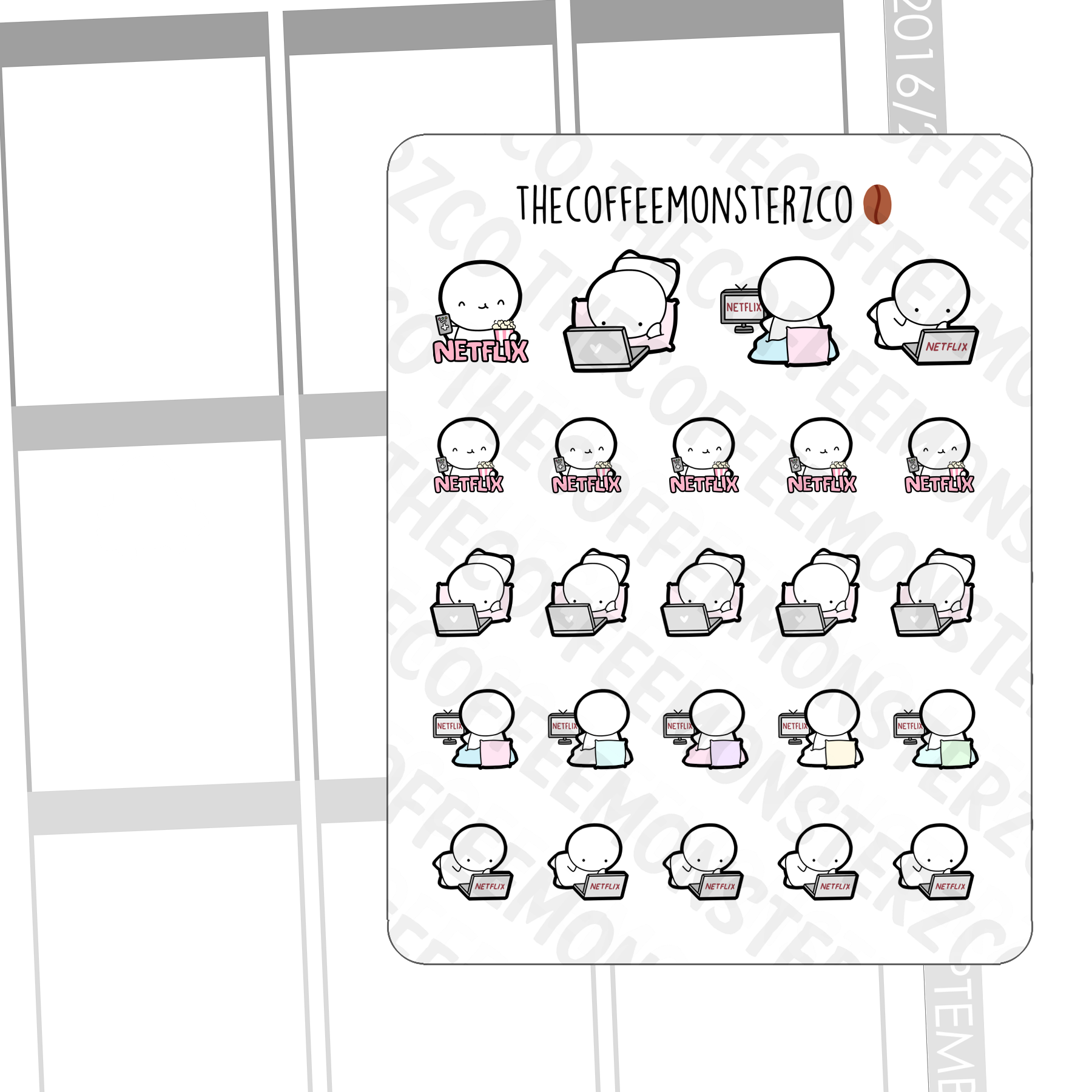 Netflix Emotis - TheCoffeeMonsterzCo