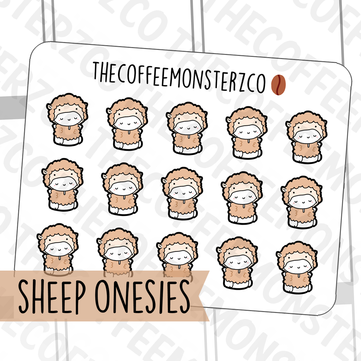 Sheep Onesie Emotis (FINAL STOCK)