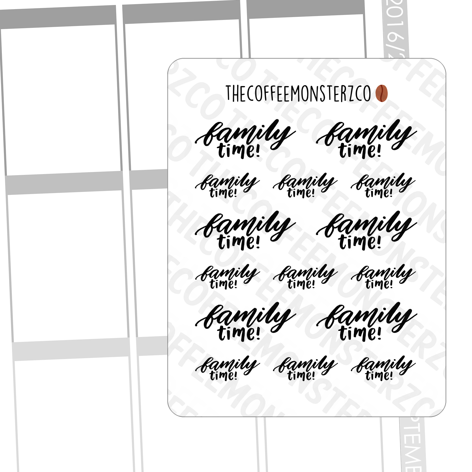 Helen's Lettering: Family Time