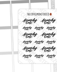 Helen's Lettering: Family Time