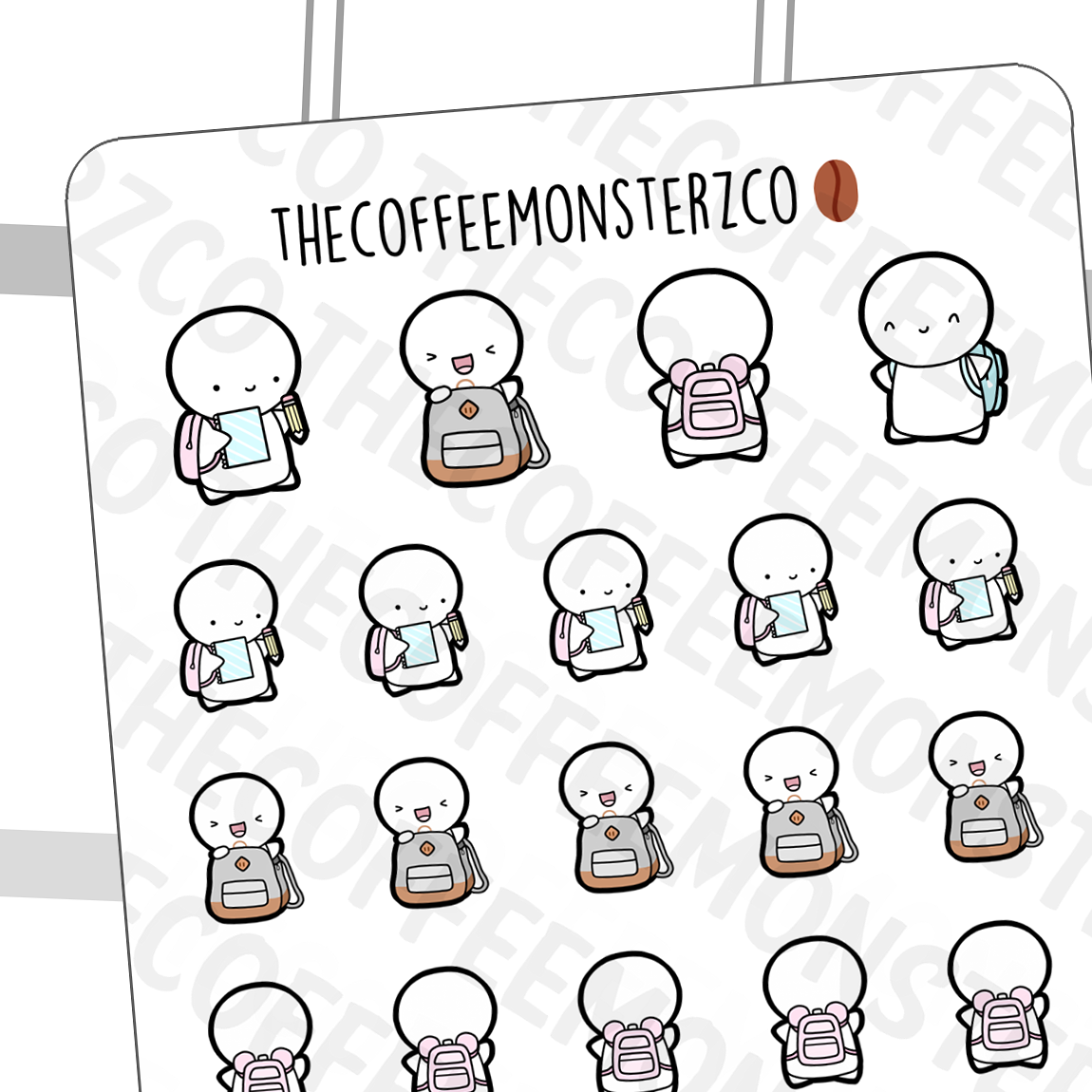 Backpack Emotis, TheCoffeeMonsterzCo