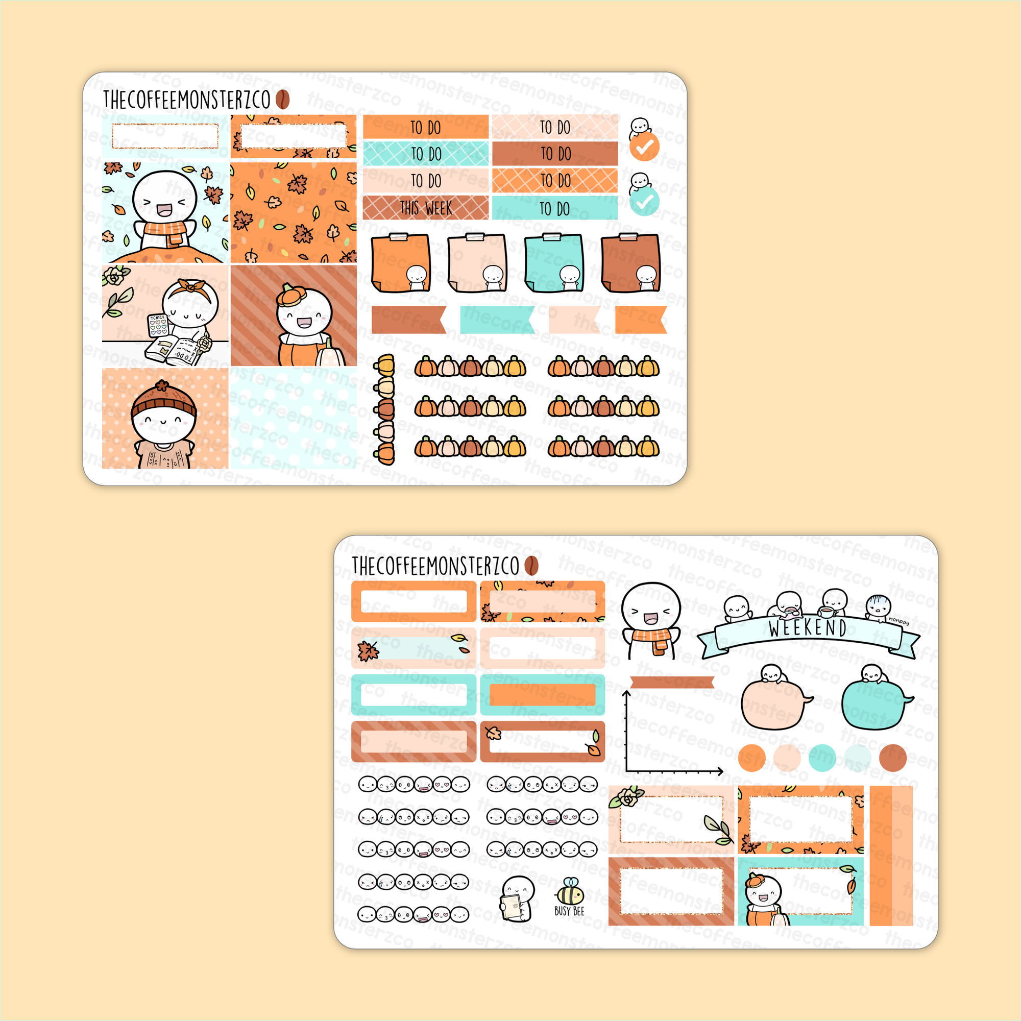 Autumn Emotis Hobonichi Cousin Kit (old) (FINAL STOCK)