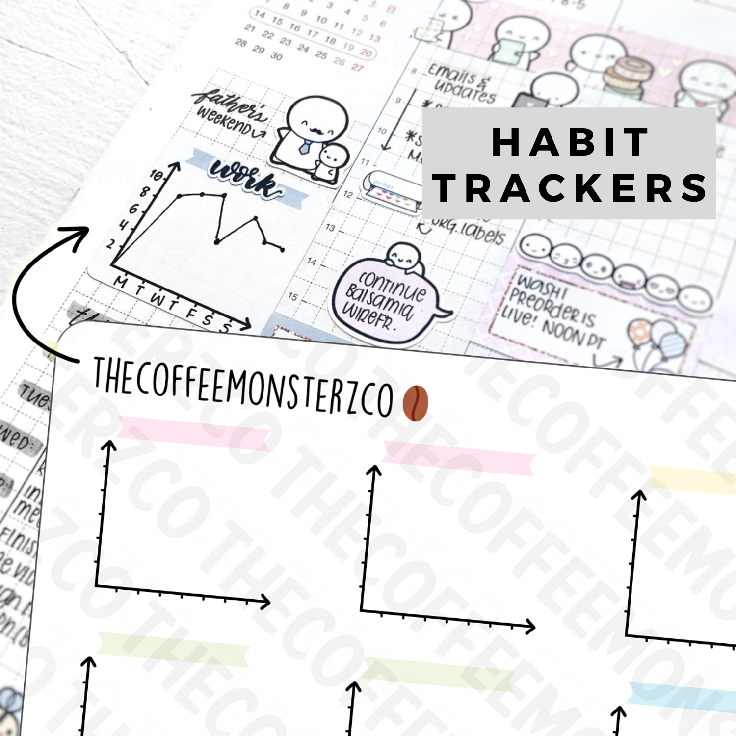 Hobonichi Cousin: Graph Trackers