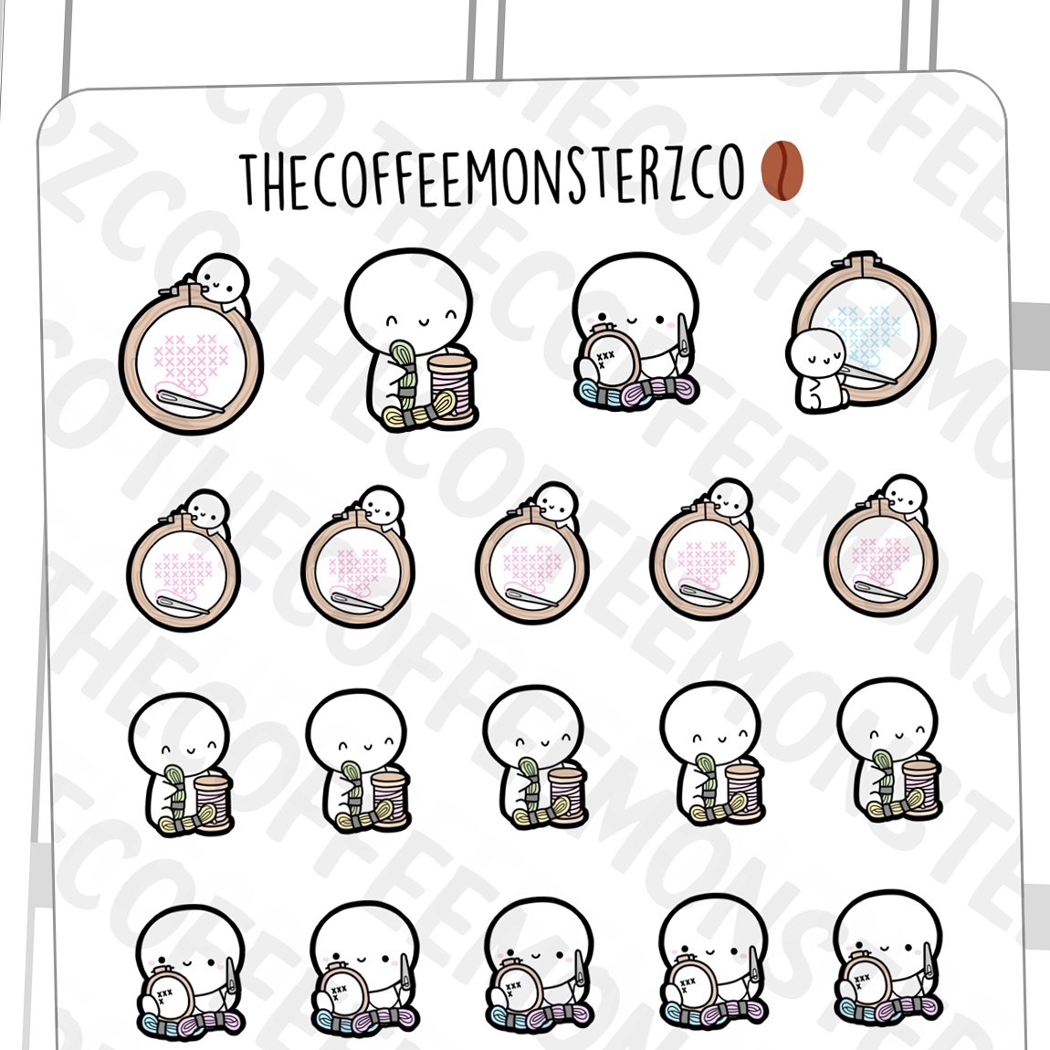 Cross Stitch Emotis