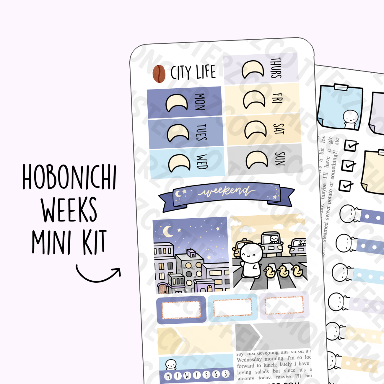 City Life Hobonichi Weeks Kit - TheCoffeeMonsterzCo