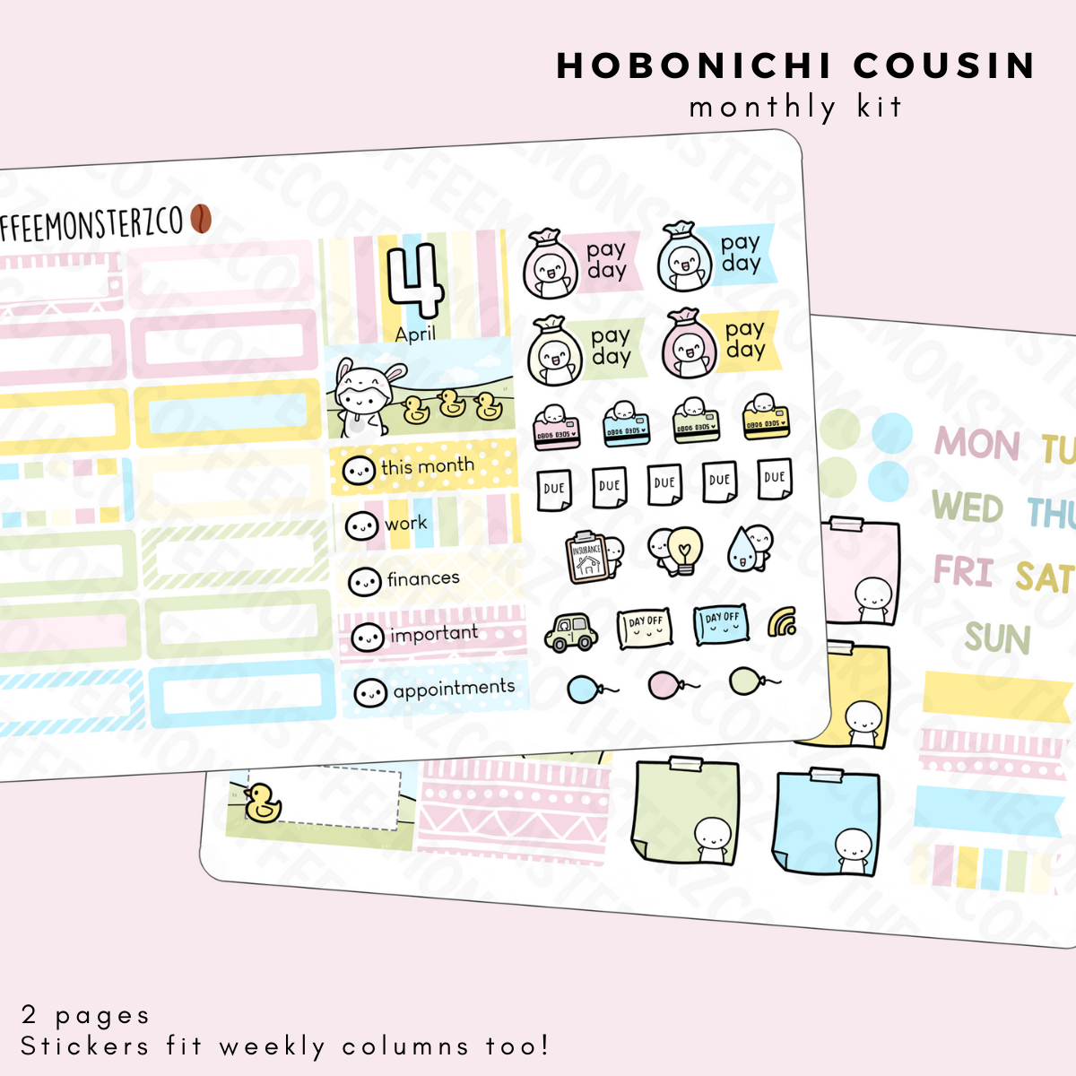 2022 Hobonichi Cousin Monthly Kits (first half)