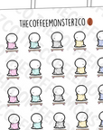 Balance Beam Emotis - TheCoffeeMonsterzCo