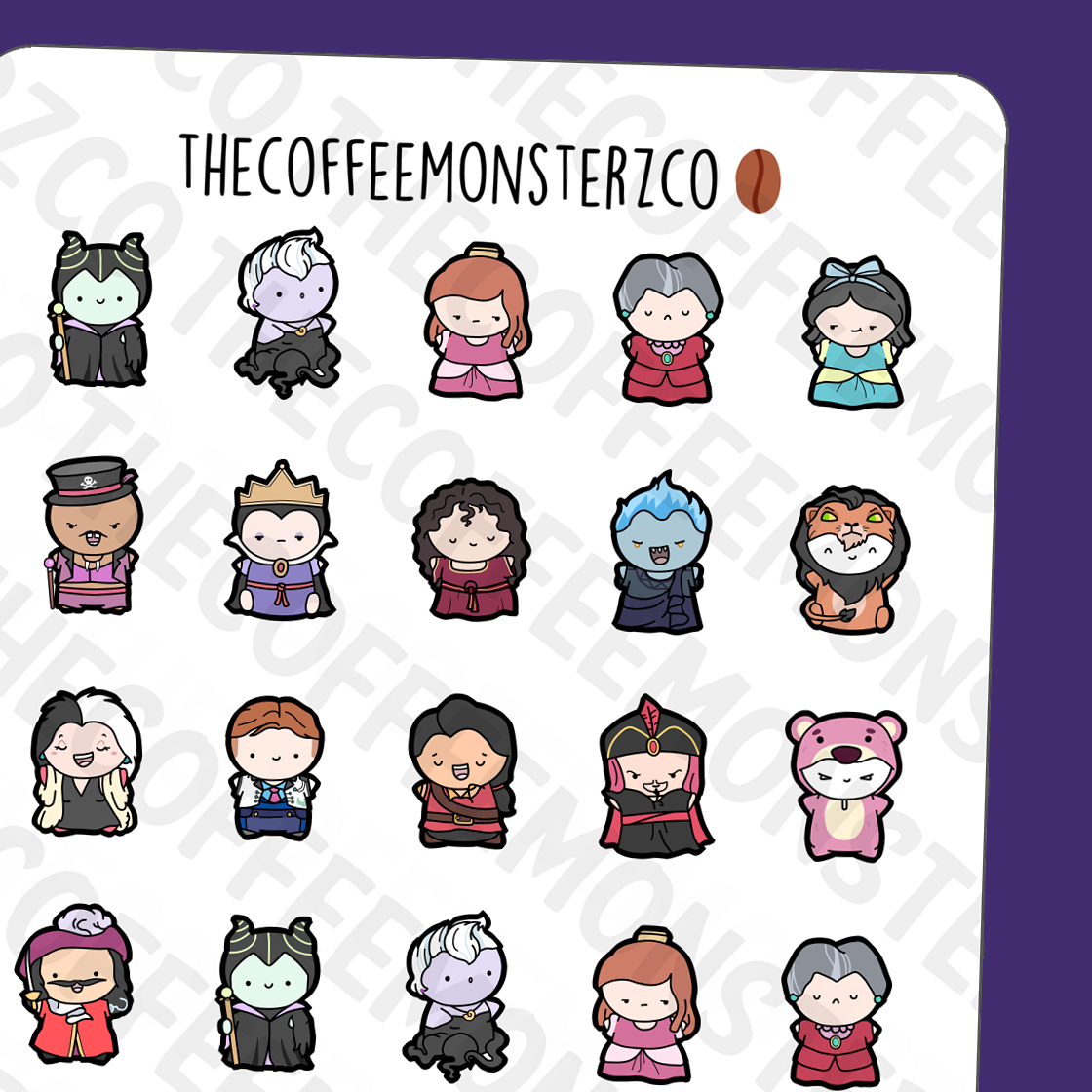 Villain Emotis Sampler - TheCoffeeMonsterzCo