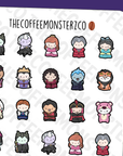 Villain Emotis Sampler - TheCoffeeMonsterzCo