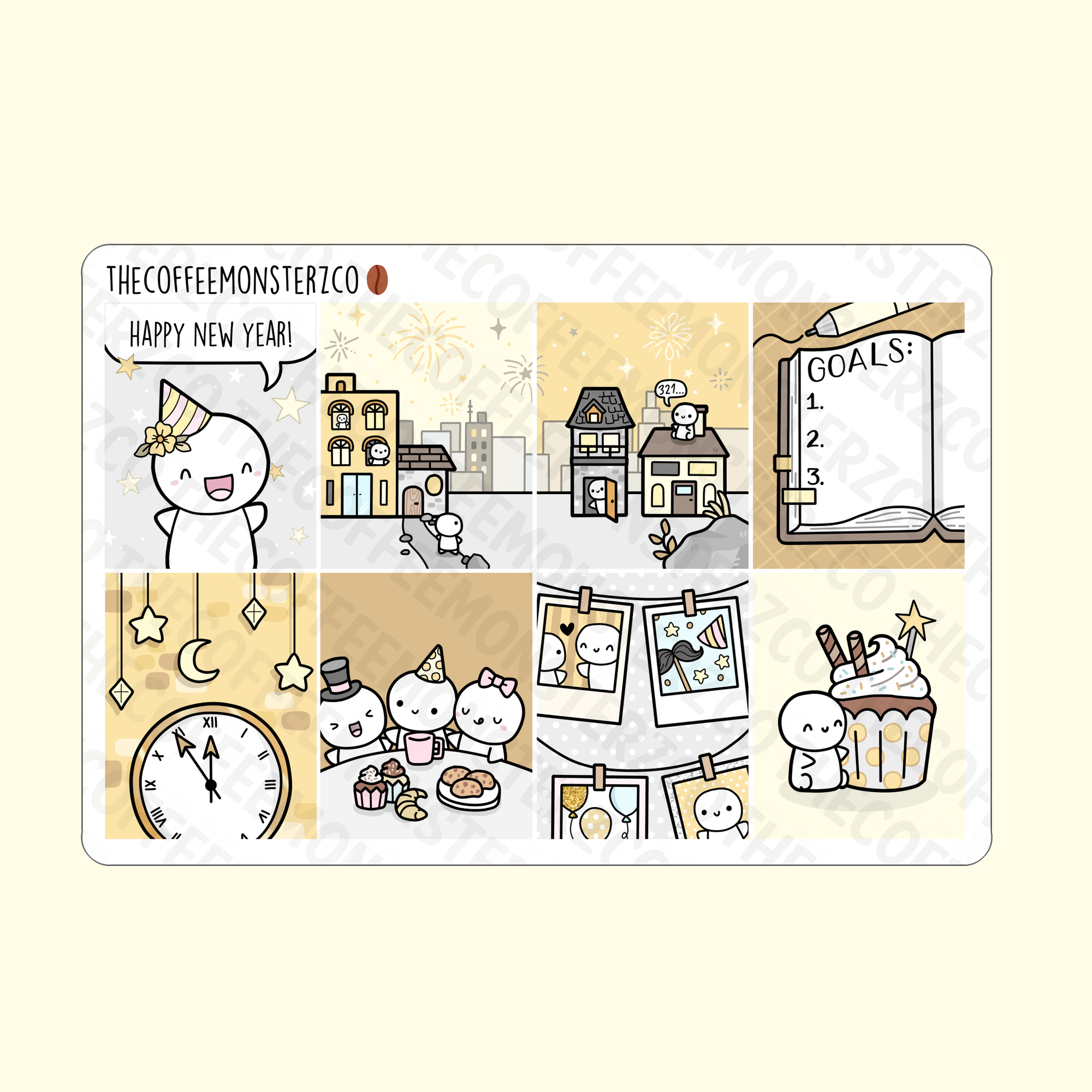 Golden New Year Emoti Mini Kit
