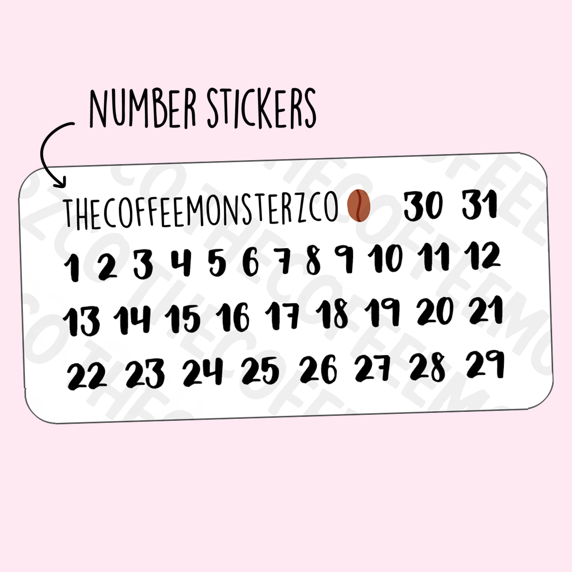 Helen's Lettering: Numbers