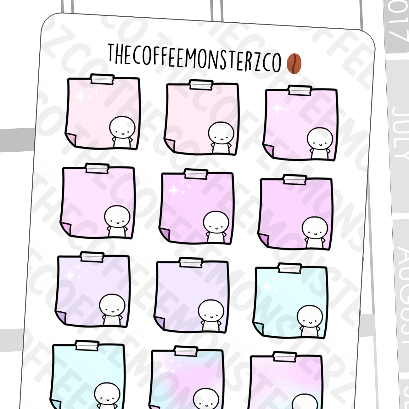 Twinkle Twinkle Sticky Note Stickers