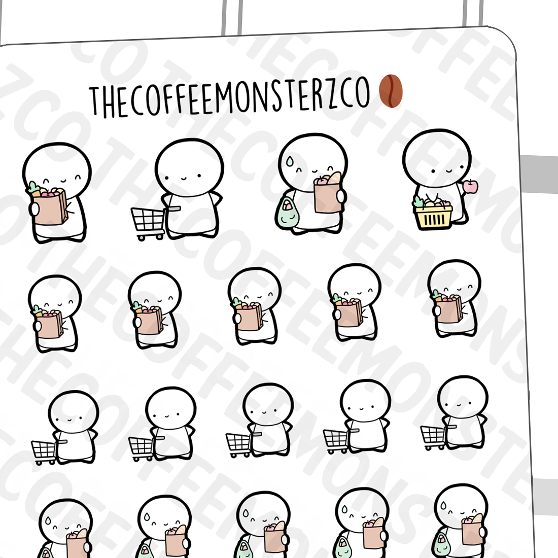 Grocery Emotis - TheCoffeeMonsterzCo