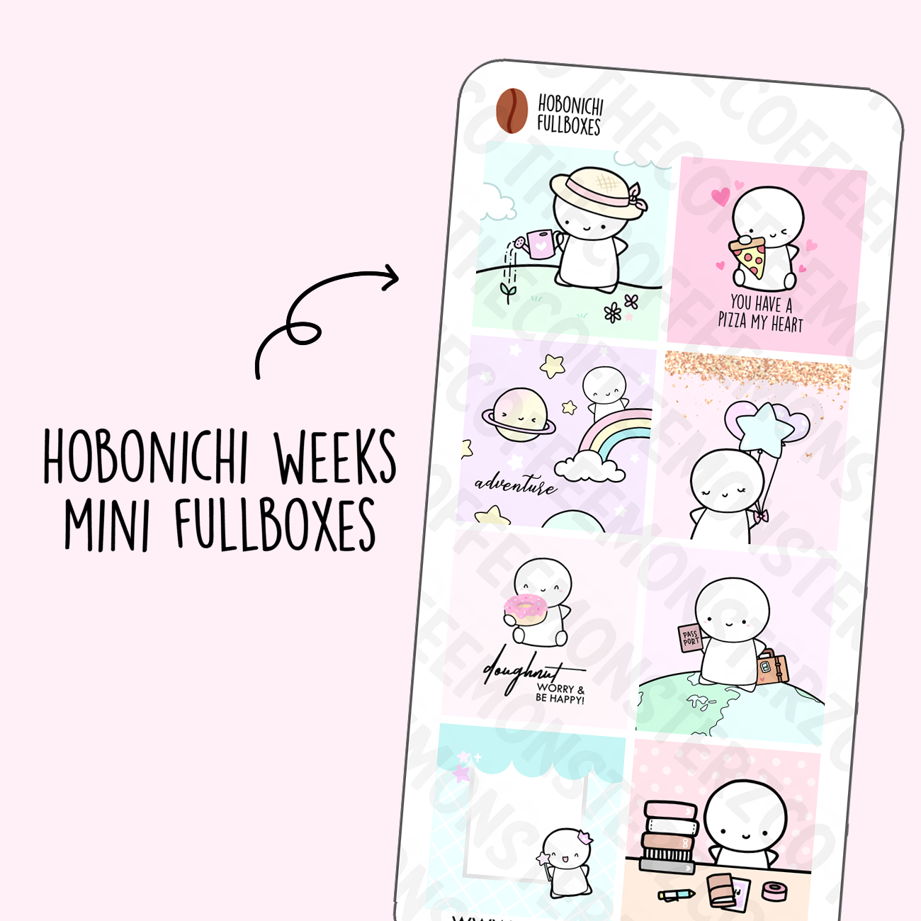 Hobonichi Weeks Mini Fullboxes, TheCoffeeMonsterzCo