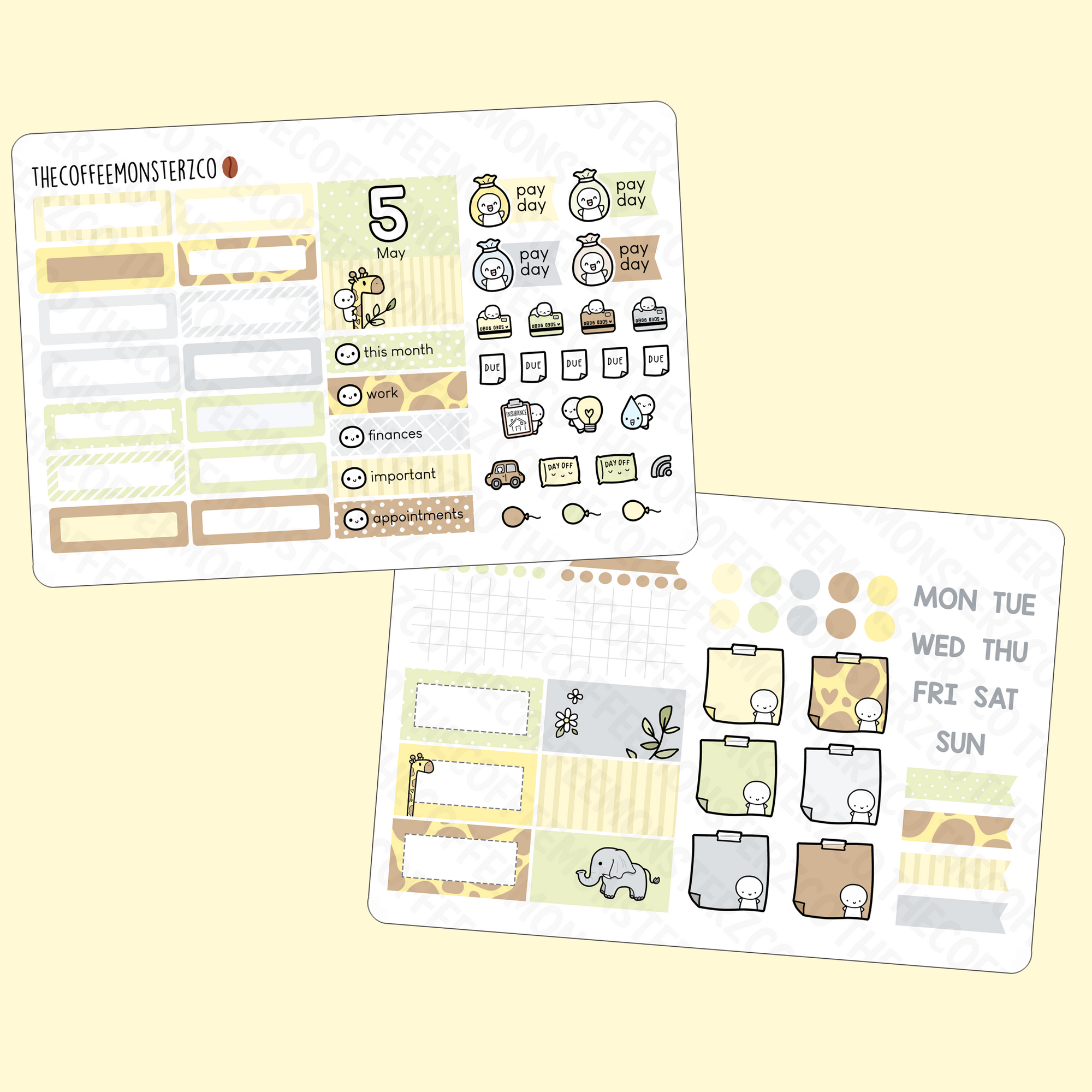 2022 Hobonichi Cousin Monthly Kits (first half)