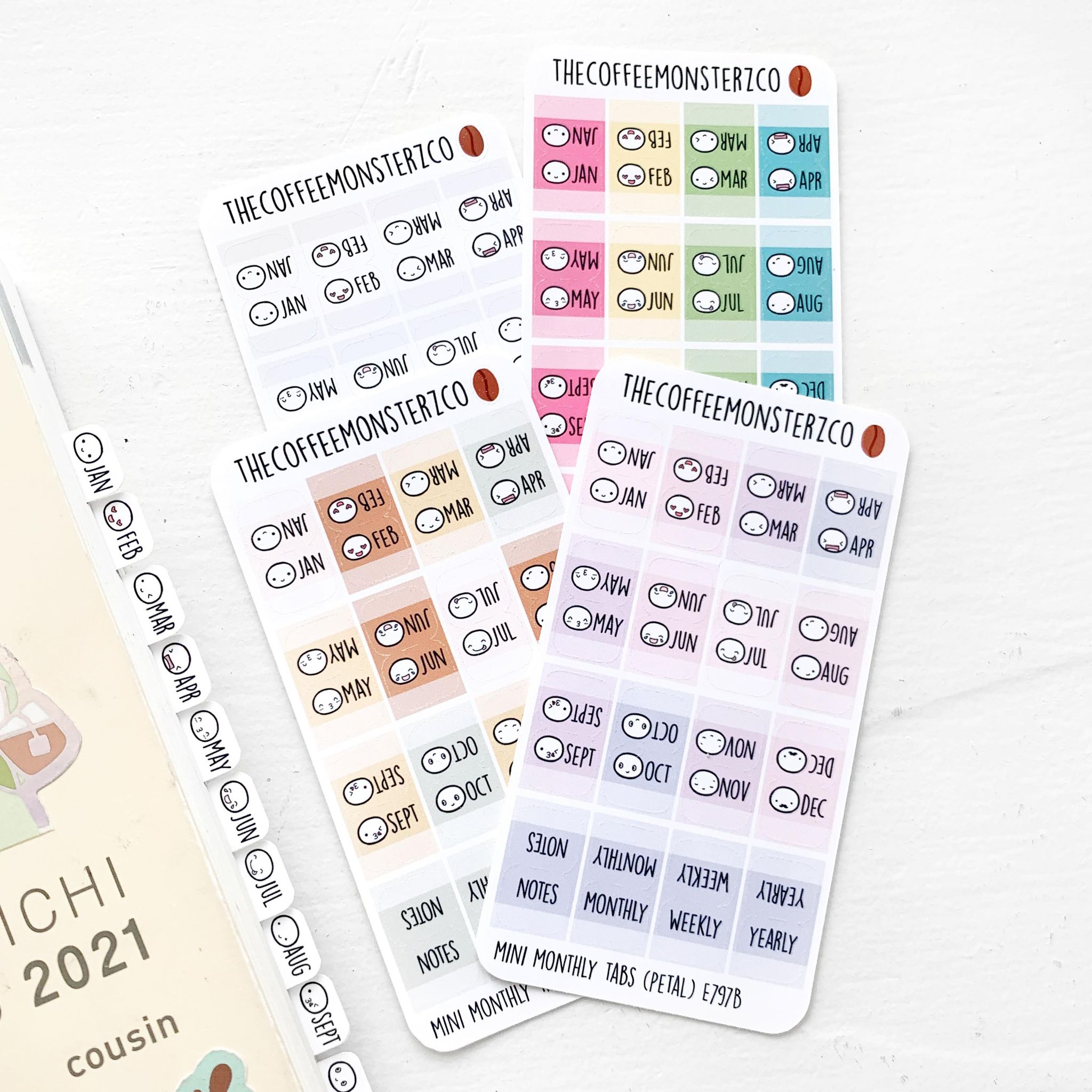 Mini Hobonichi Tabs – TheCoffeeMonsterzCo