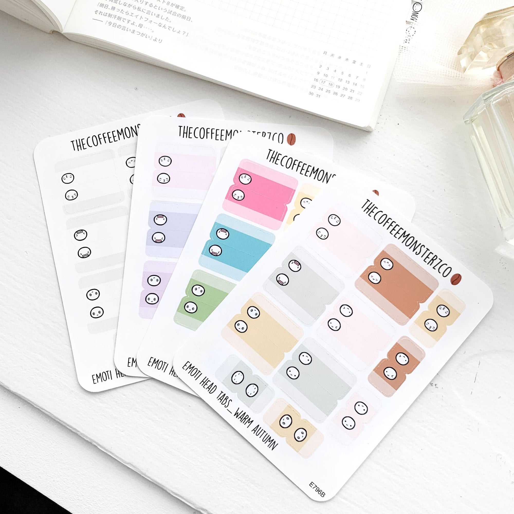 Emoti Head Tab Stickers (FINAL STOCK)